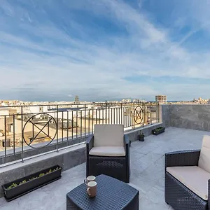 Apartment Terrace View- A Charming Two Bedrooms Penthouse Ac-wifi, Msida